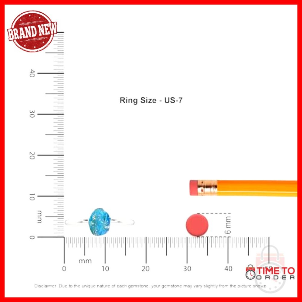 Sterling Silver Stackable Ring With Raw Peruvian … - image 3